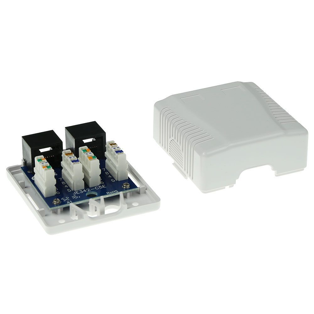 ACT Surface mounted box unshielded 2 ports CAT5E