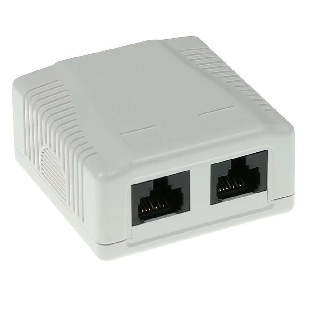 ACT Surface mounted box unshielded 2 ports CAT6