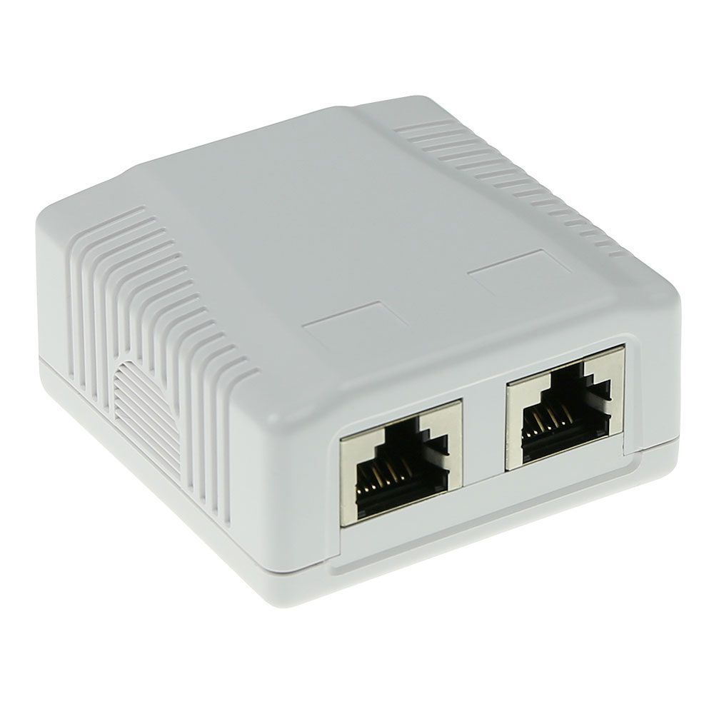 ACT Surface mounted box shielded 2 ports CAT6