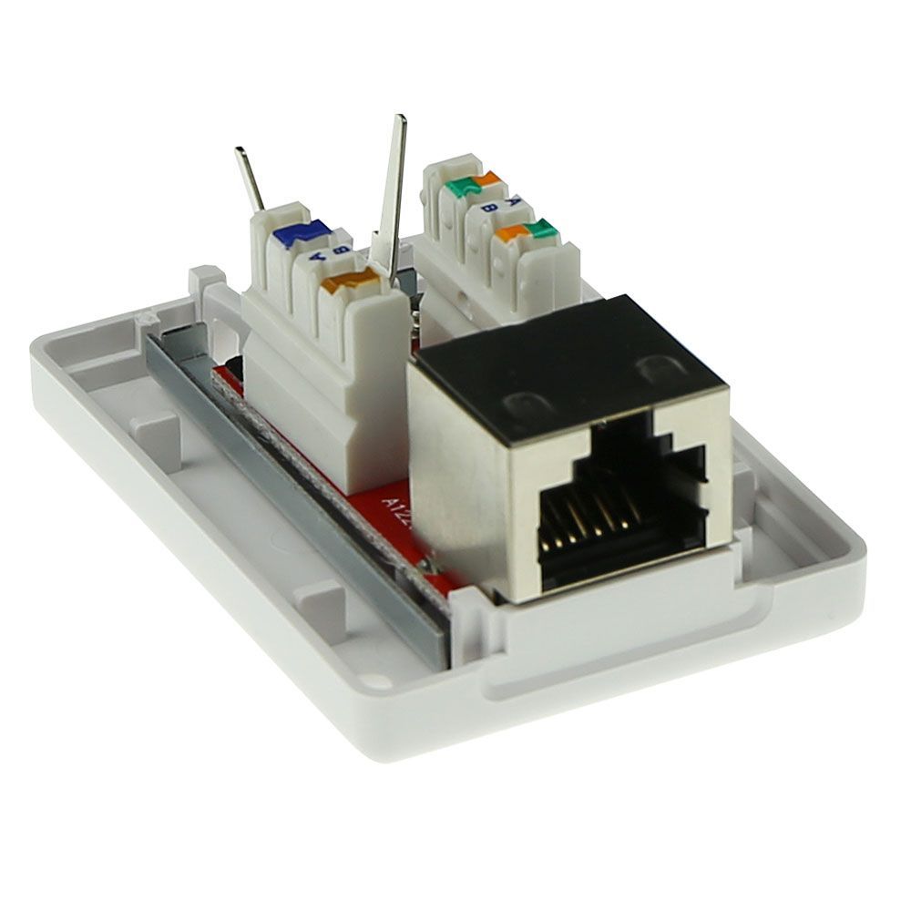 ACT Surface mounted box shielded 1 ports CAT6A Grey