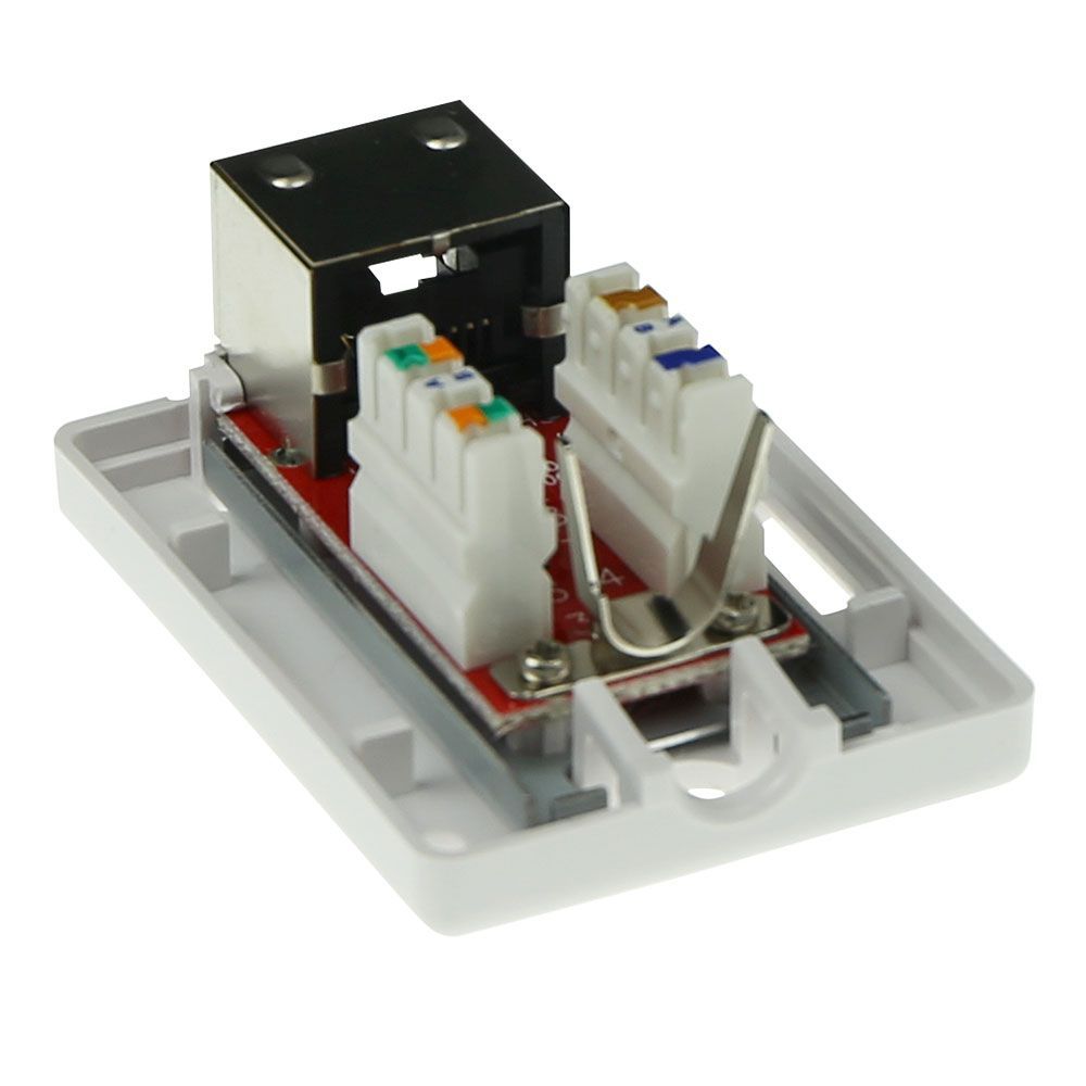 ACT Surface mounted box shielded 1 ports CAT6A Grey