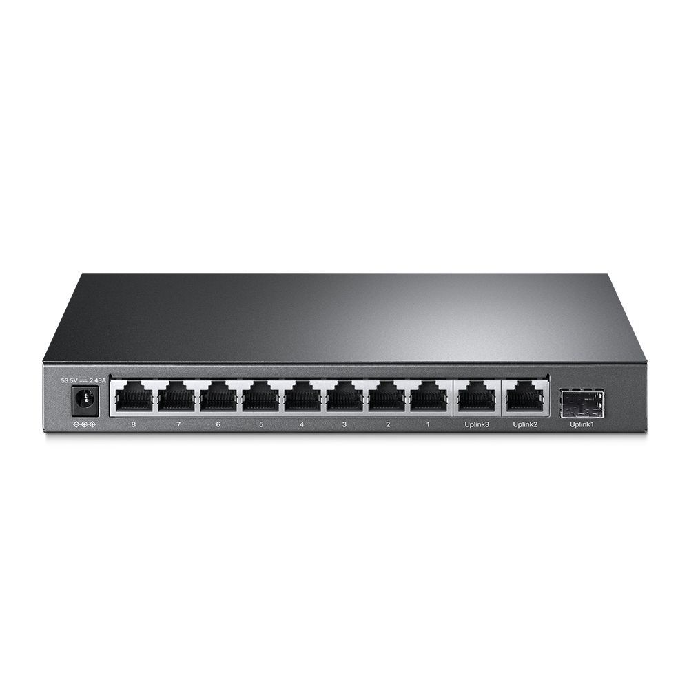 TP-Link TL-SL1311MP 8-Port 10/100Mbps + 3-Port Gigabit Desktop Switch with 8-Port PoE+