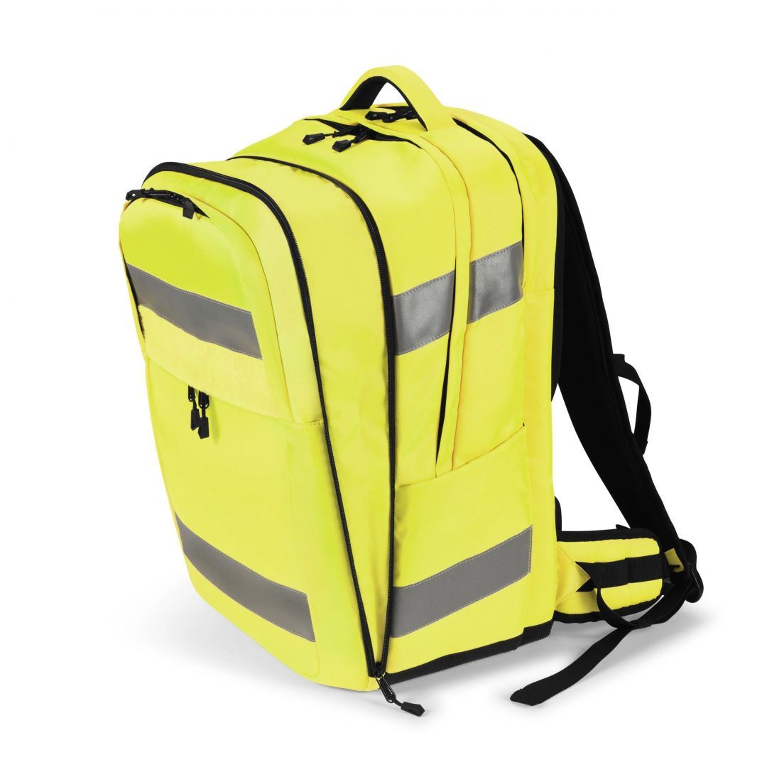 Dicota Backpack Hi-Vis 32/38 litres Yellow