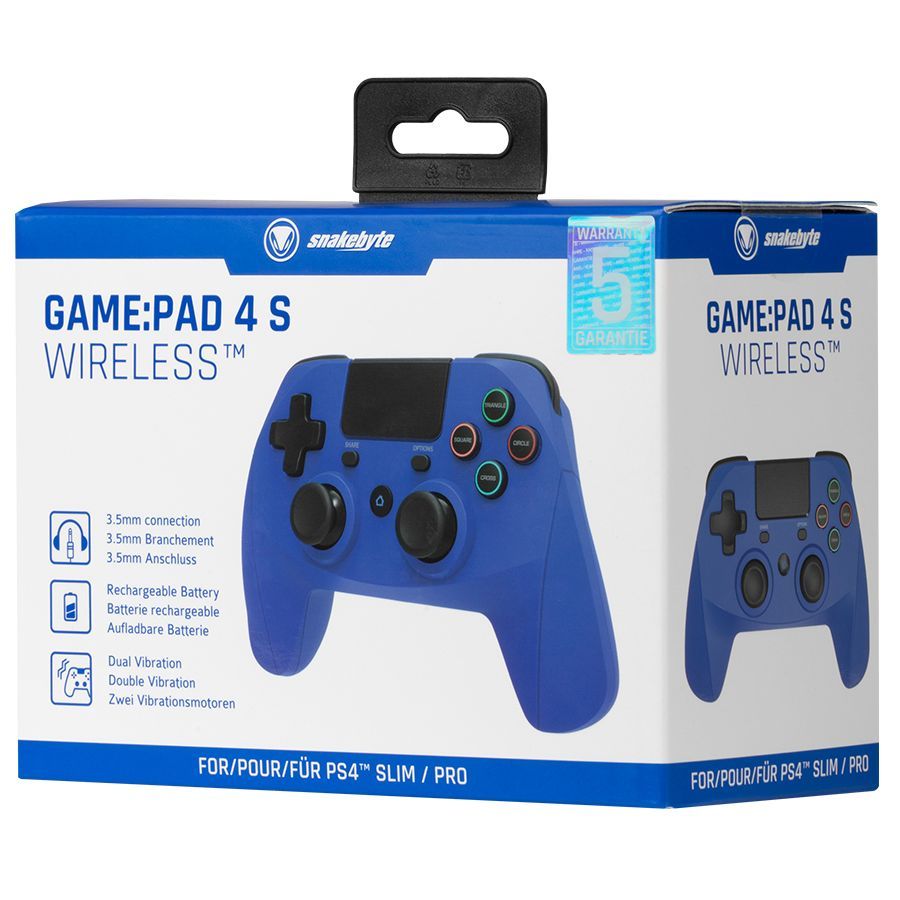 snakebyte Game:Pad 4 S Wireless Gamepad Blue