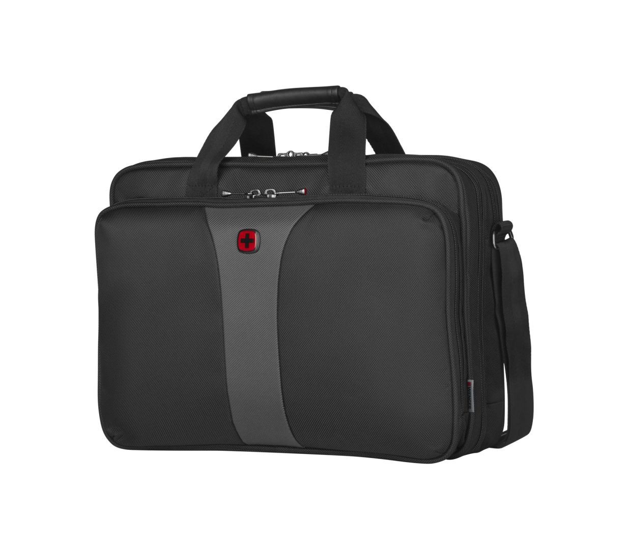 Wenger 16'' Double-Gusset Laptop Briefcase Black