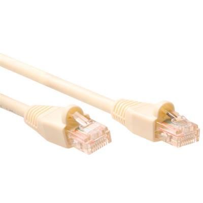 ACT CAT5e U-UTP Patch Cable 0,5m Ivory