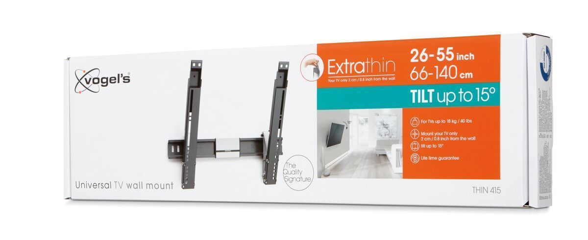 Vogel's 415 ExtraThin Tilting TV Wall Mount Black