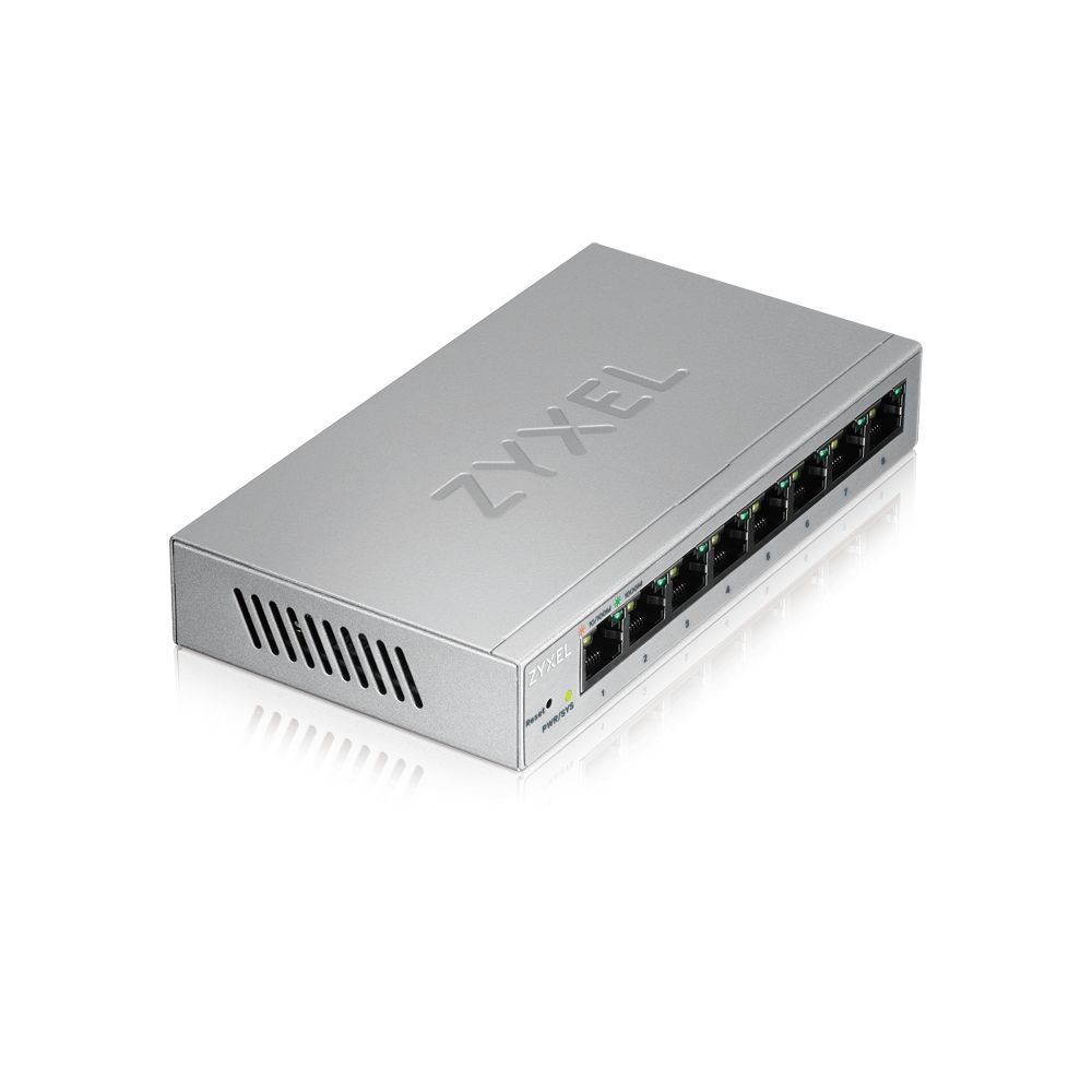 ZyXEL GS1200-8 8port Gigabit LAN menedzselhető asztali switch