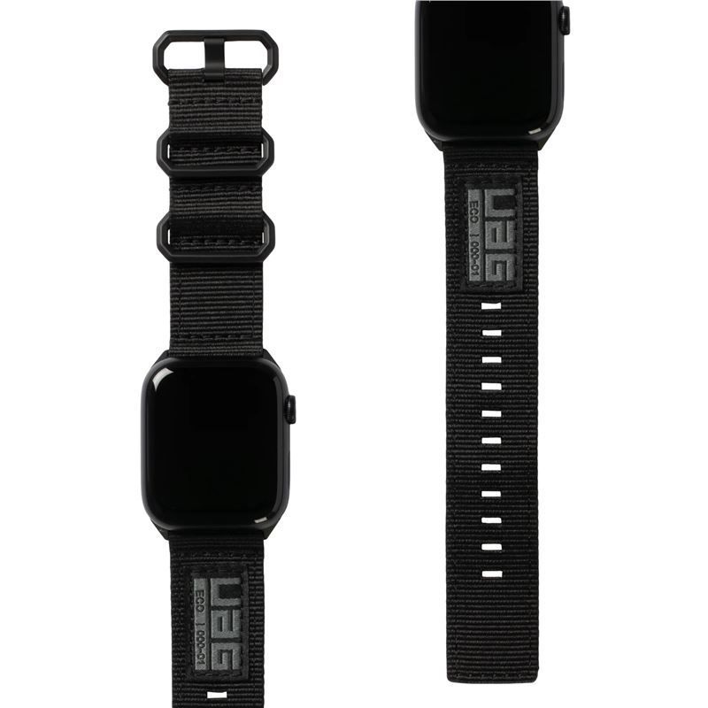 UAG Nato Strap, graphite - Apple Watch Ultra (49mm)/8/7 (45mm)/SE 2022/6/SE/5/4 (44mm)/3/2/1 (42mm)