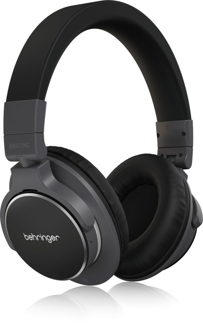 Behringer BH470NC Premium High-Fidelity Headphones with Bluetooth Connectivity and Active Noise Cancelling Black/Grey