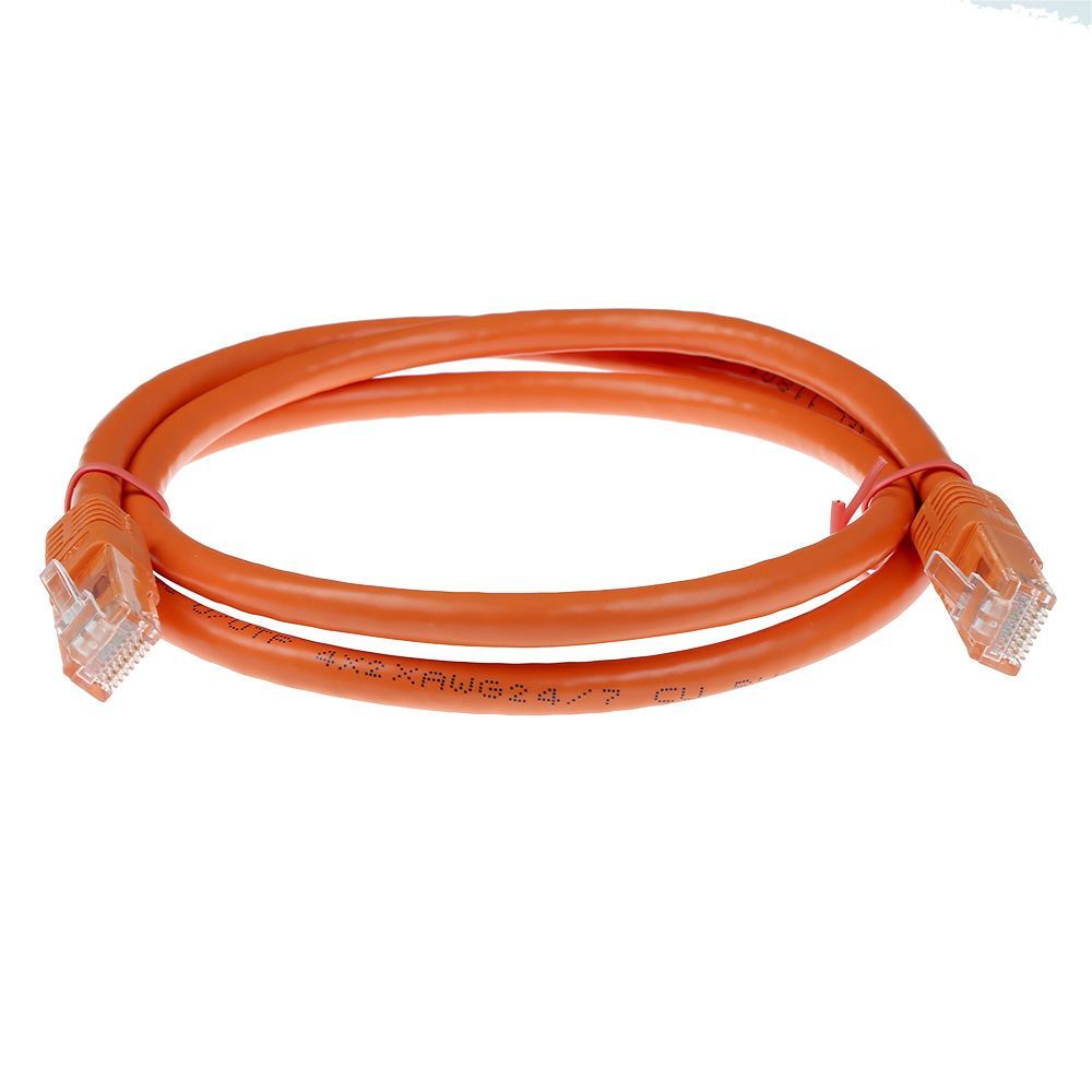 ACT CAT6A U-UTP Patch Cable 0,5m Orange