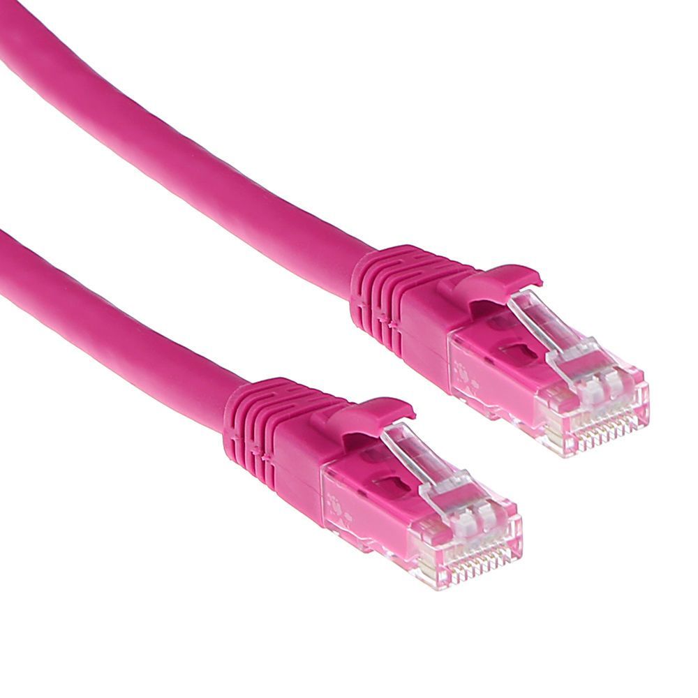 ACT CAT6 U-UTP Patch Cable 0,5m Pink