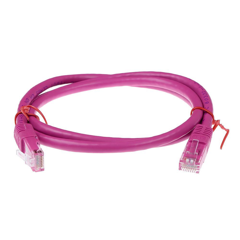 ACT CAT6A U-UTP Patch Cable 1m Pink