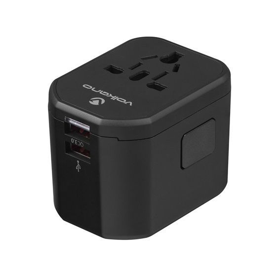 Volkano Universal Travel Charger Black