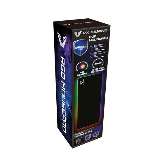 Volkano Harmonia VX Gaming Extra RGB Egérpad Black