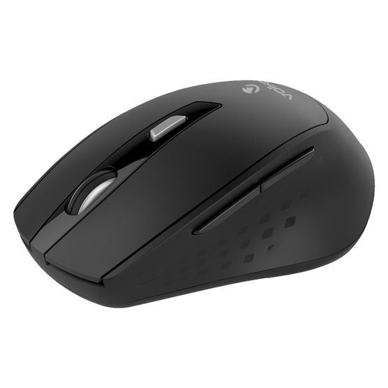 Volkano Chrome Ergonomikus Wireless Mosue Black