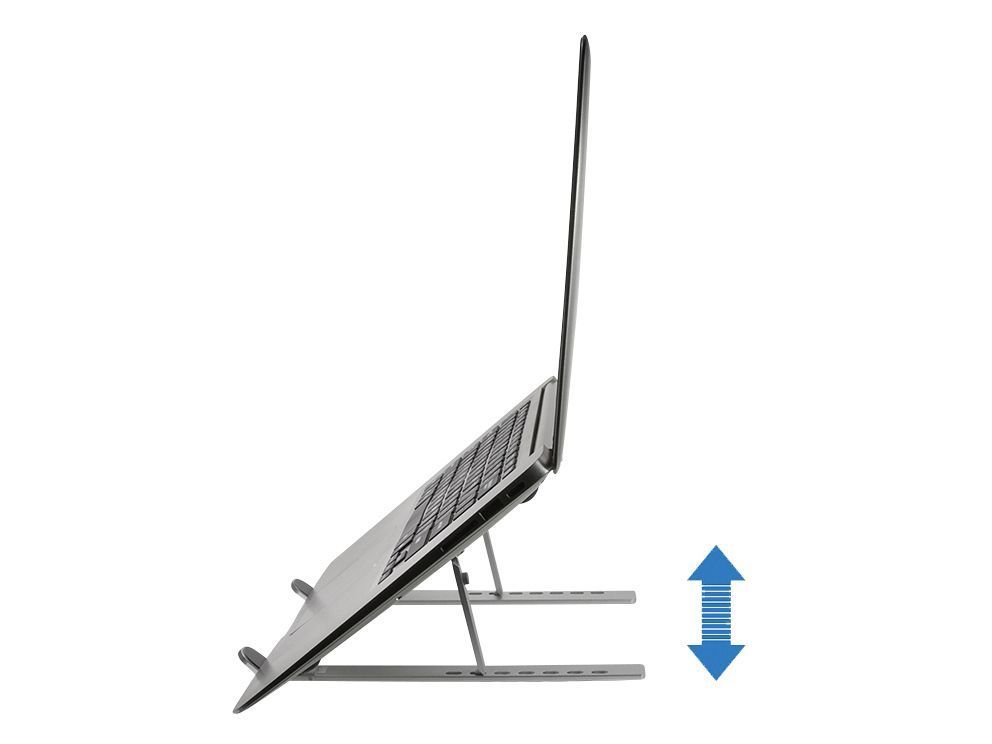 Conceptronic THANA04S ERGO Foldable Aluminum Laptop Cooling Stand Silver