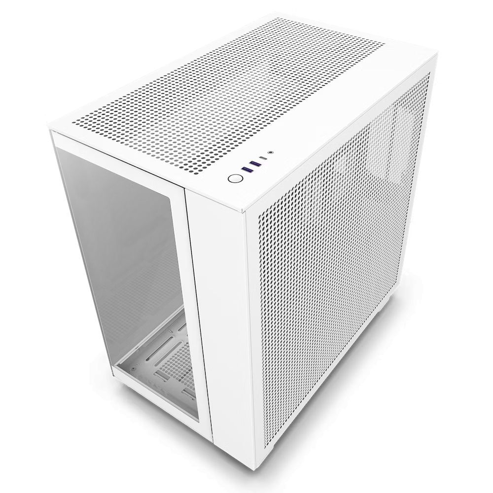 NZXT H9 Flow Tempered Glass Matte White