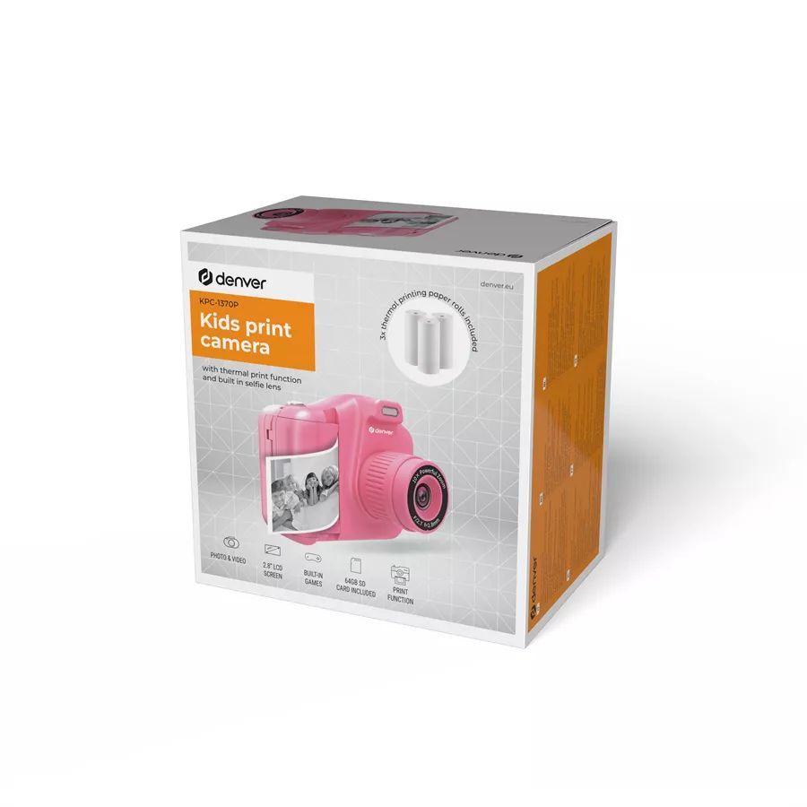 Denver KPC-1370 Kids Print Camera Pink