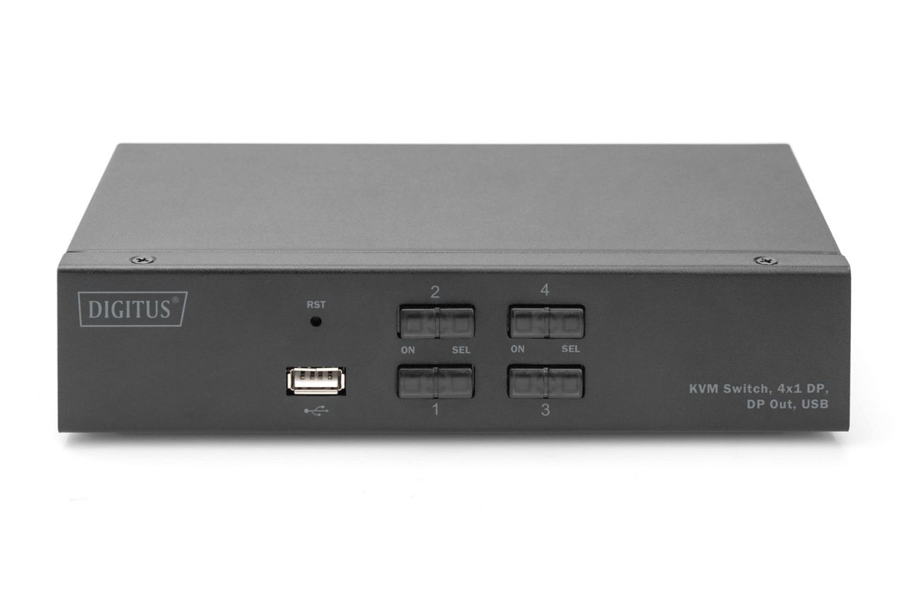 Digitus DIGITUS KVM Switch 4x1 DP Out USB