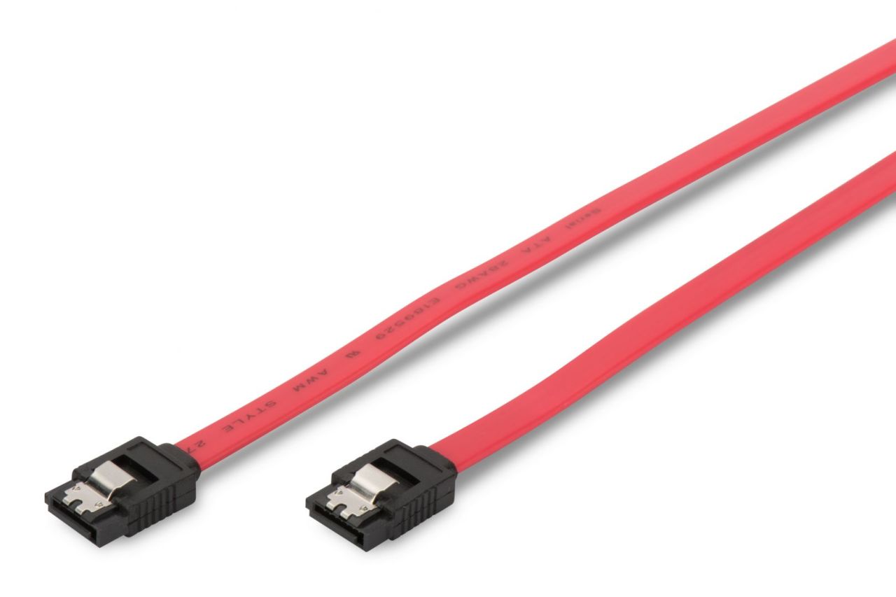 Assmann SATA3 connection cable 0,3m Red