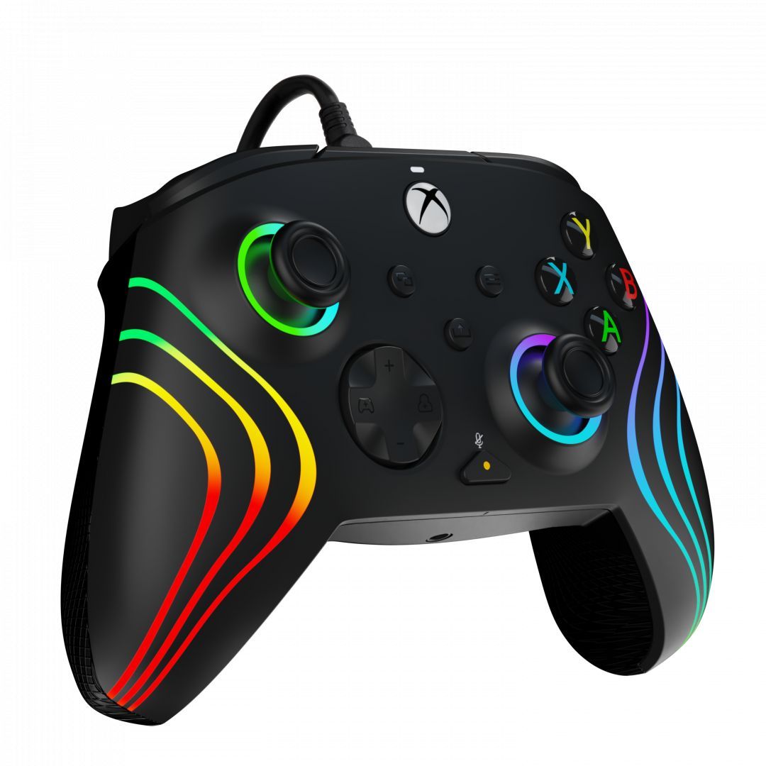 PDP Xbox Series X/S & PC USB Gamepad Black Afterglow Wave