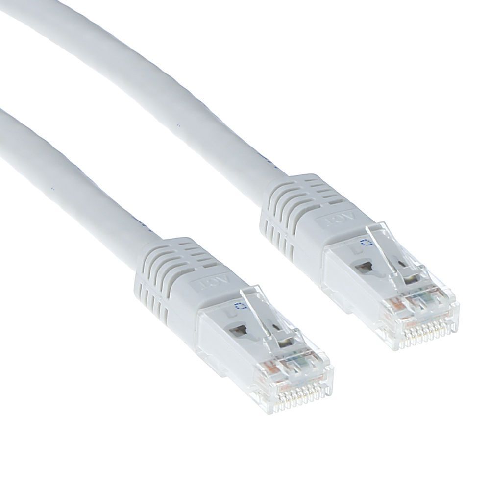 ACT CAT6A U-UTP Patch Cable 0,5m White