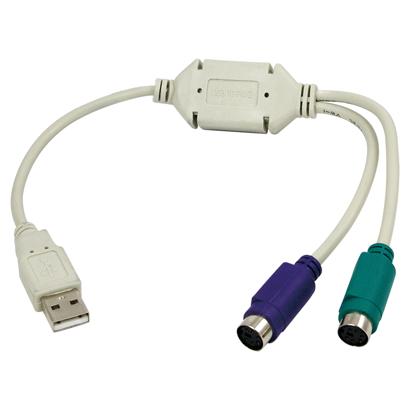 Logilink AU0004A USB to 2xPS/2 adapter White