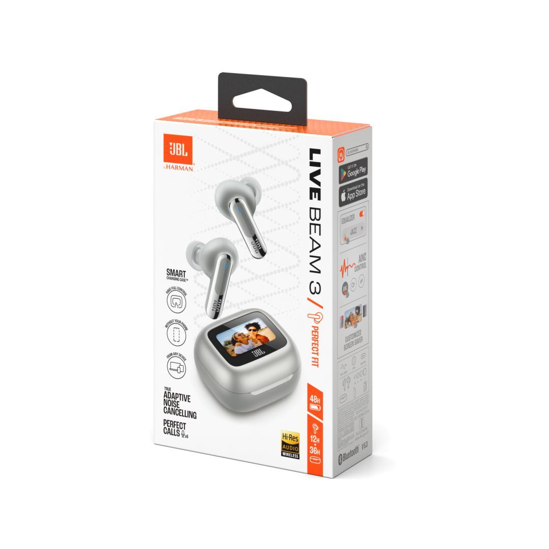 JBL Live Beam 3 Bluetooth Headset Silver