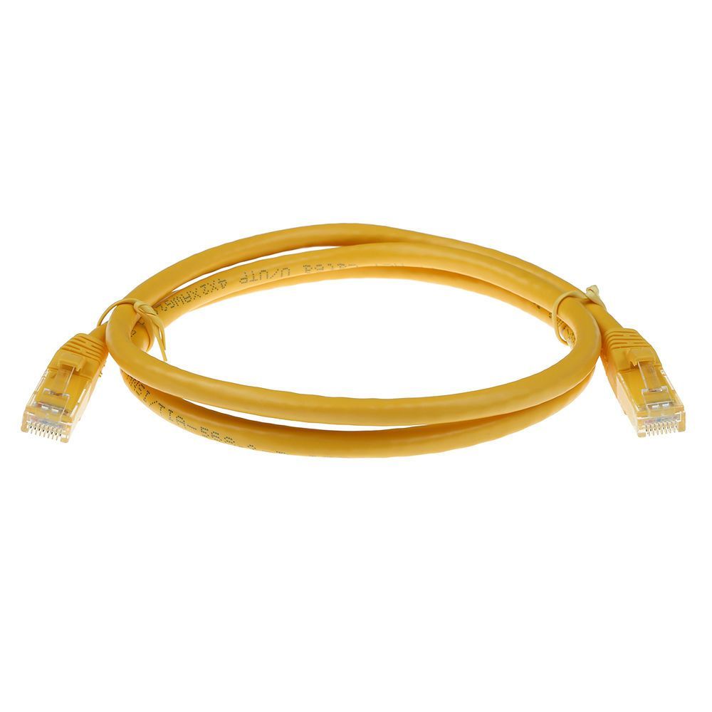 ACT CAT6A U-UTP Patch Cable 1m Yellow