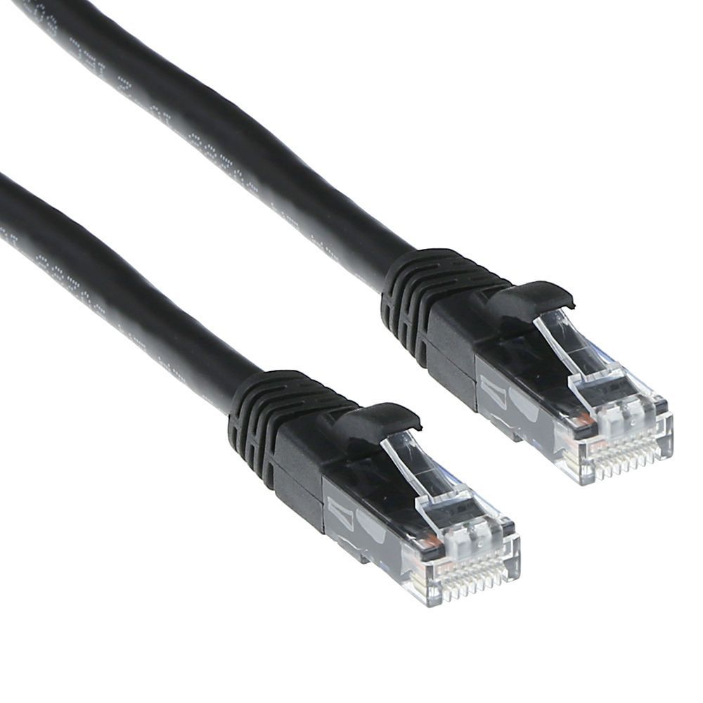 ACT CAT6A U-UTP Patch Cable 0,25m Black