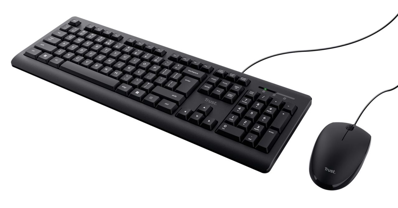 Trust Primo Keyboard and Mouse Set Black US