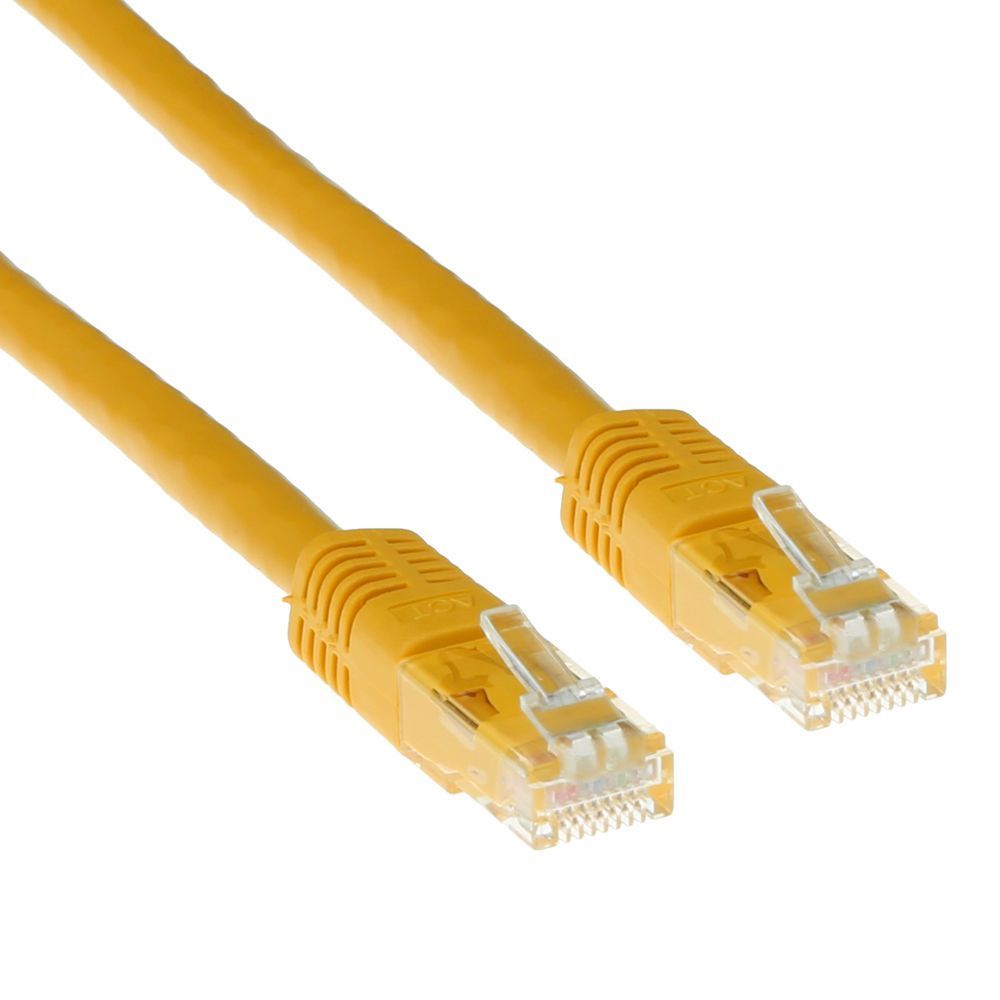 ACT CAT6A U-UTP Patch Cable 10m Yellow