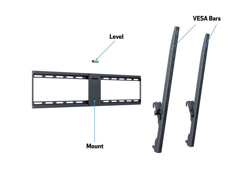 Multibrackets M Universal Tilt Wallmount Black Large Black