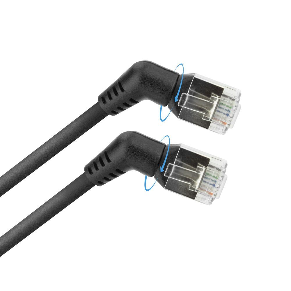 ACT CAT6A U-FTP Patch Cable 1,5m Black