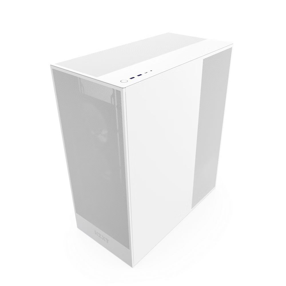 NZXT H7 Flow (2024) Tempered Glass Matte White