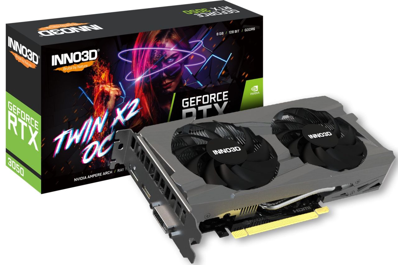 Inno3D GeForce RTX3050 8GB DDR6 Twin X2 OC