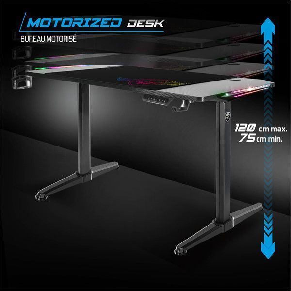 Spirit Of Gamer Headquarter 800 Gaming Desk Black