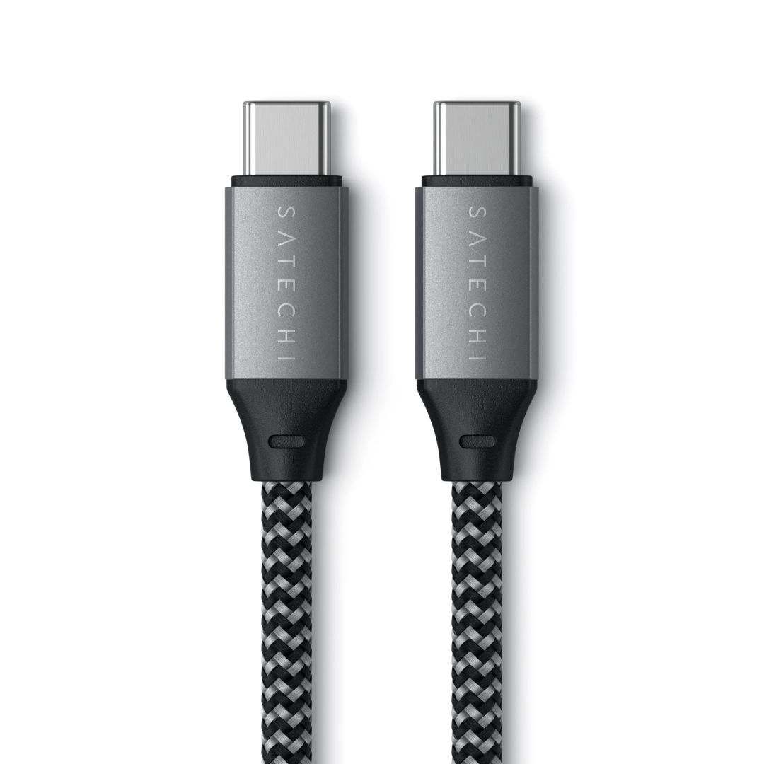 Satechi USB-C to USB-C 100W Braided Charging 2m Cable Grey