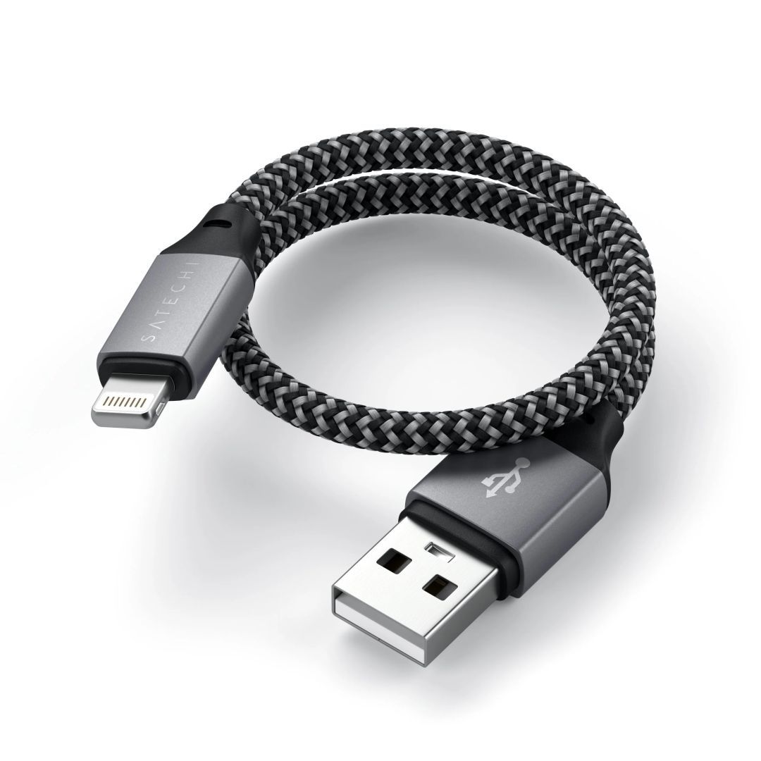 Satechi USB-A to Lightning Cable 0,25m Space Grey