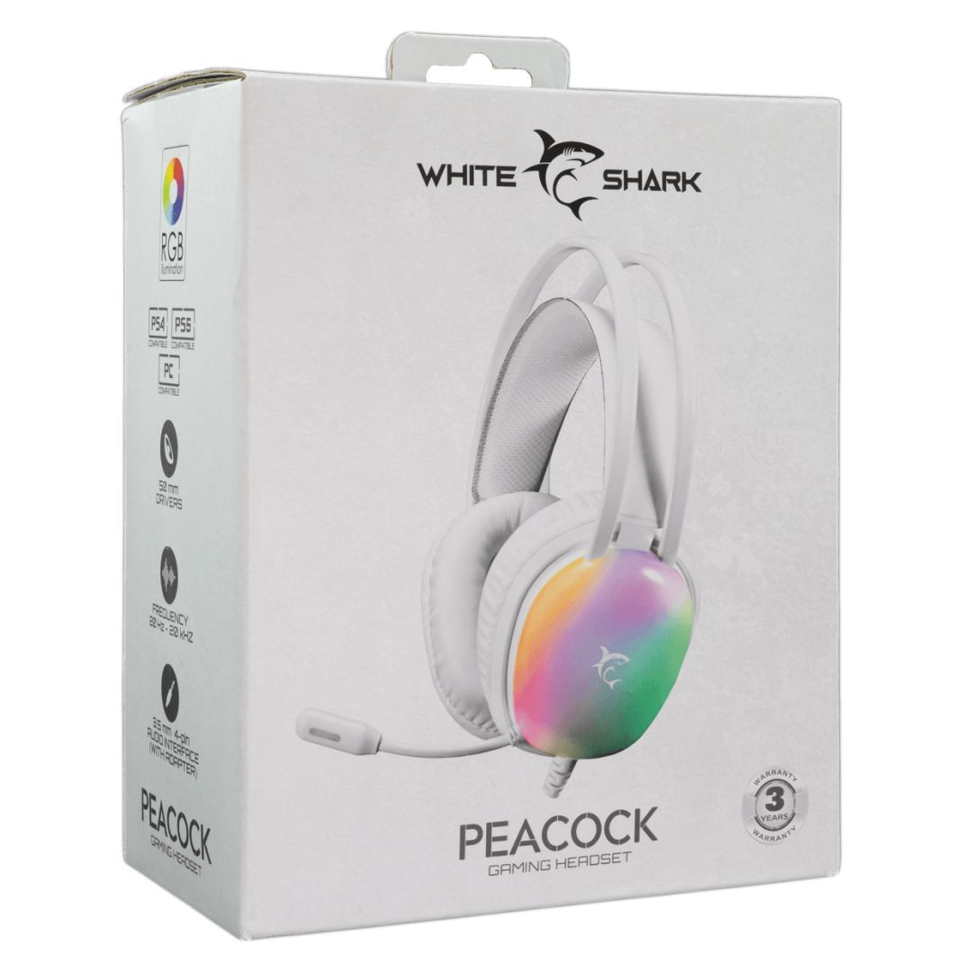 White Shark GH-2444B Peacock Gaming headset White