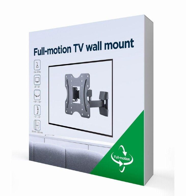 Gembird WM-42ST-01 TV Wall Mount 23"-42" Black