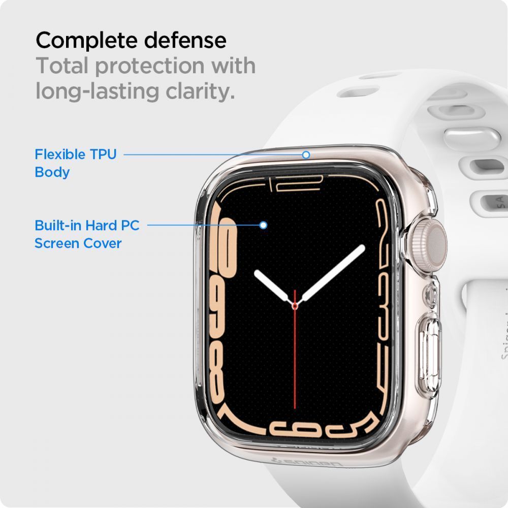 Spigen Ultra Hybrid Apple Watch 9/8/7 45mm Crystal Clear