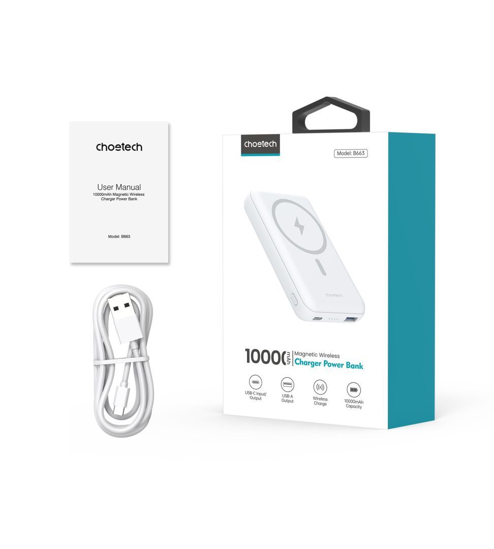 Choetech B663 10000mAh Powerbank White