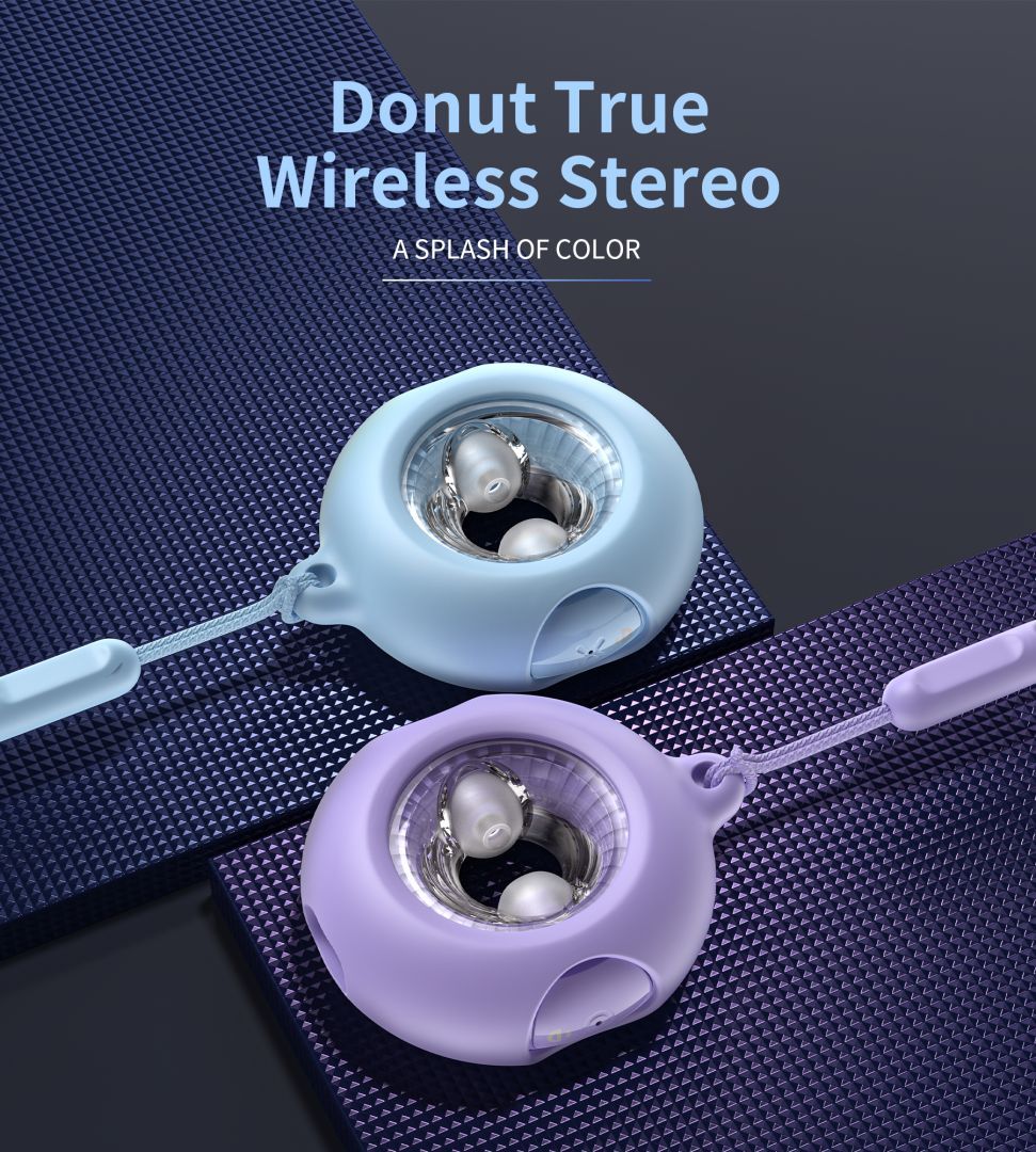 Choetech BH-T22 GlitzDonut TWS Bluetooth Headset Purple