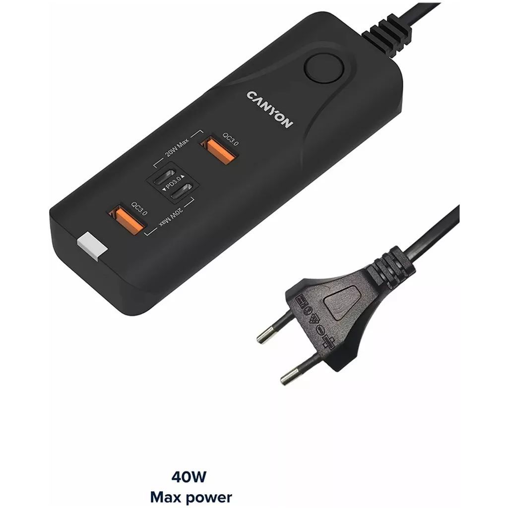 Canyon H-10 Desktop Charger 1,1m Black