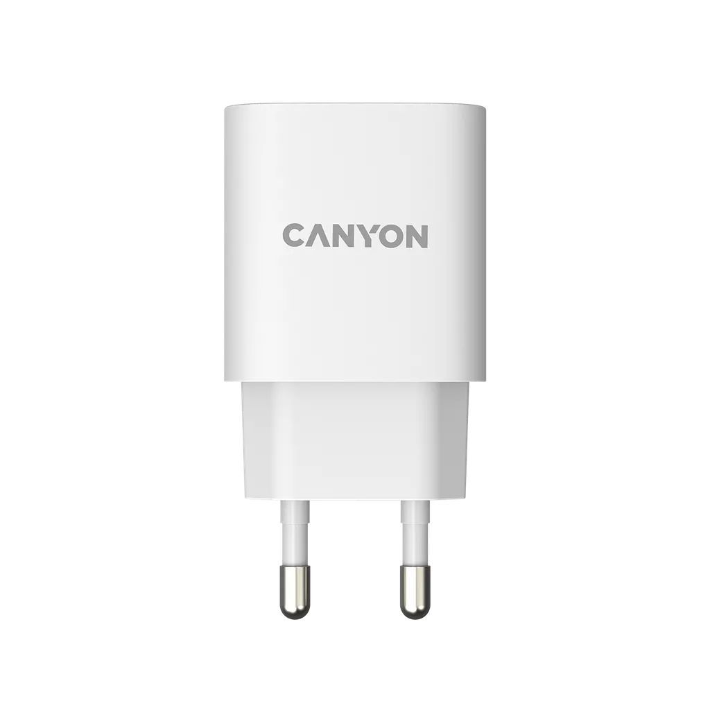 Canyon CNE-CHA20W04 Fast Charging PD & QC 3.0 Wall Adapter White