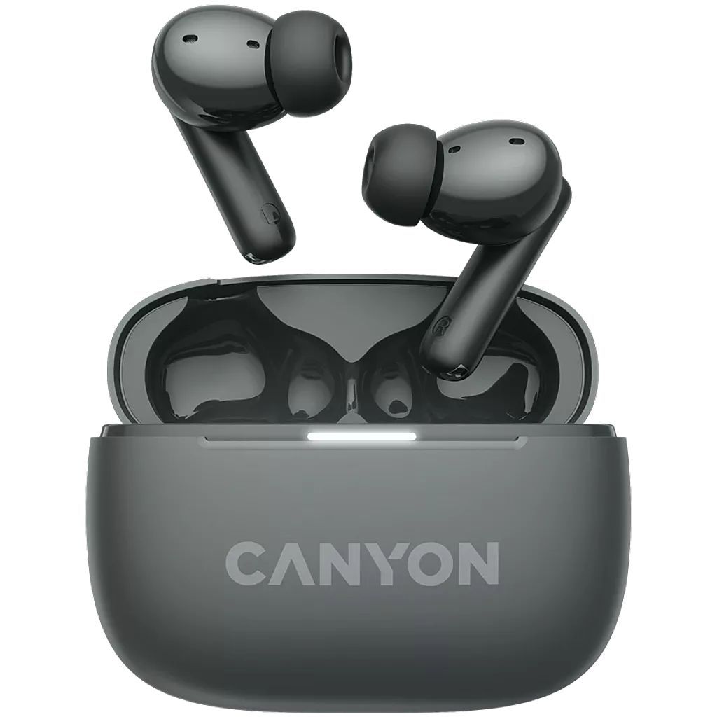 Canyon TWS-10 ANC+ENC Bluetooth Headset Dark Gray