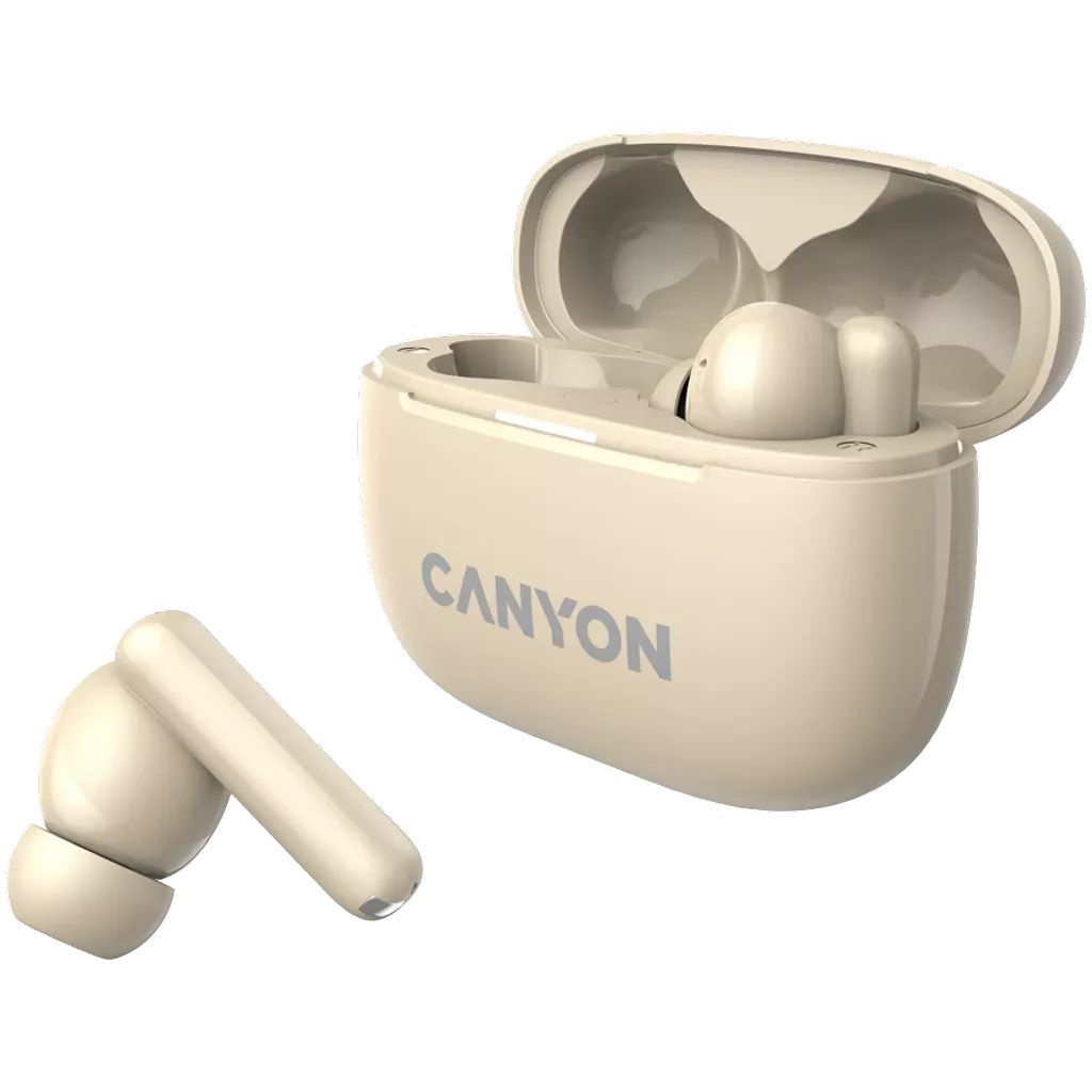 Canyon TWS-10 ANC+ENC Bluetooth Headset Beige