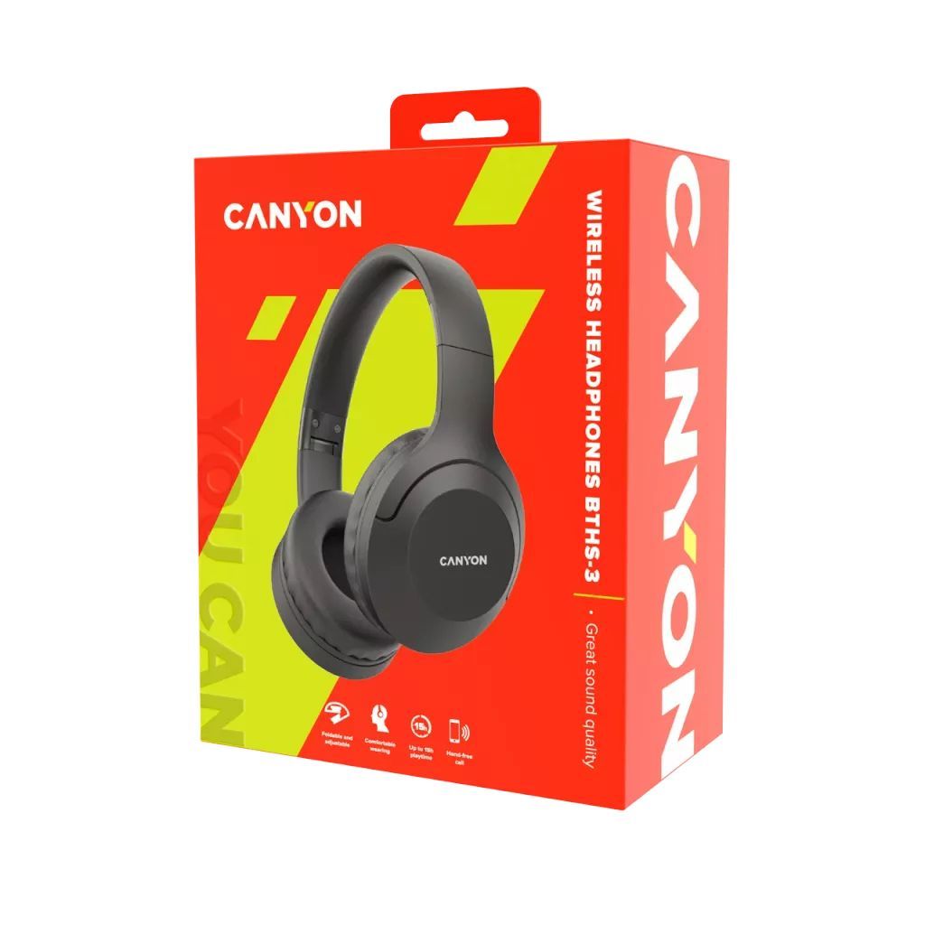 Canyon CNS-CBTHS3DG Bluetooth Headset Dark Grey